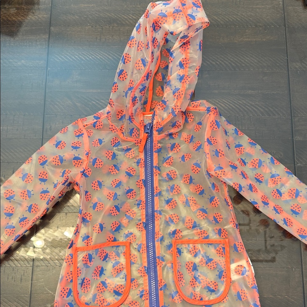 Cat & Jack Pink and Blue Kids Raincoat - Picture 1 of 4